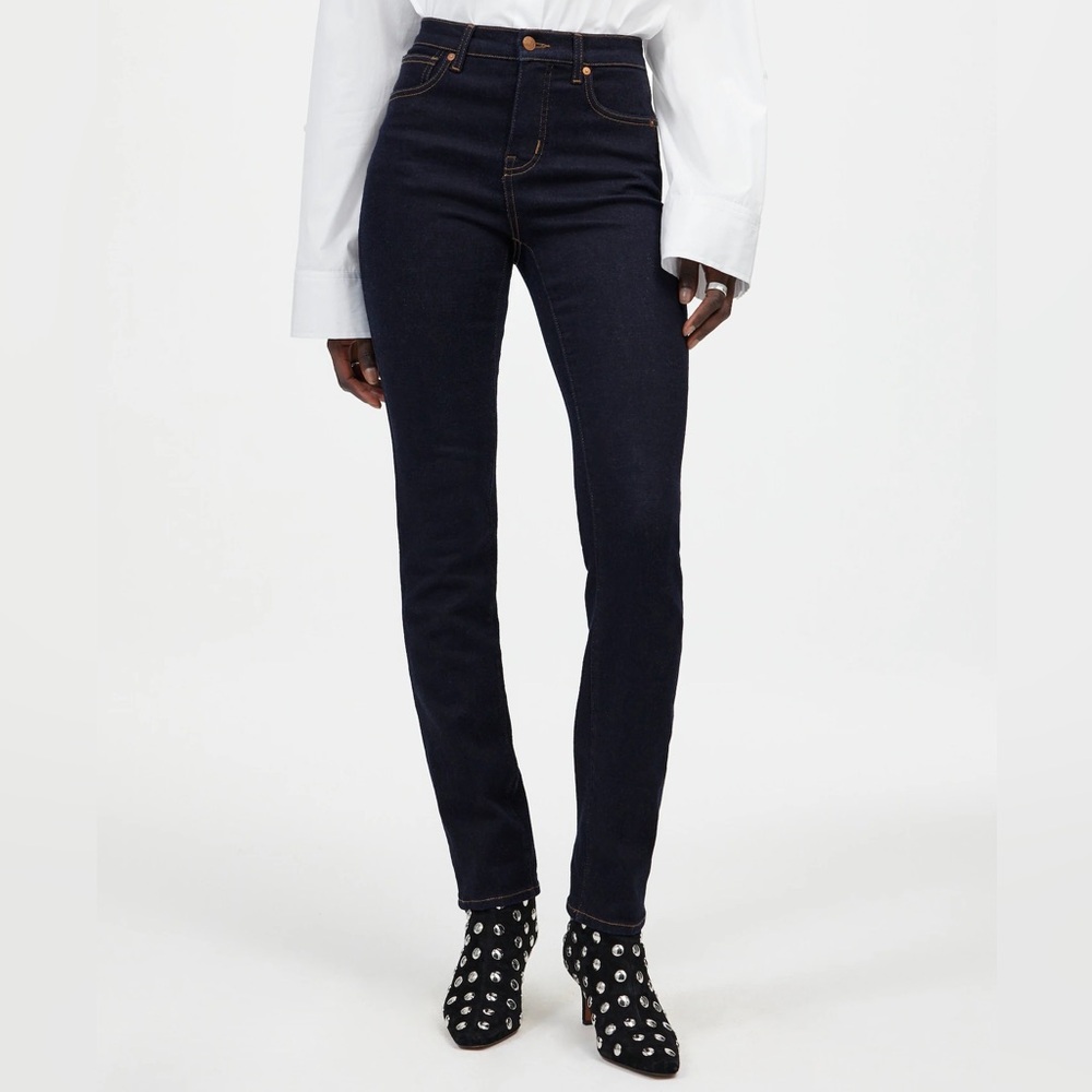 Madewell Mid Rise Stovepipe Jeans in Rinse Wash